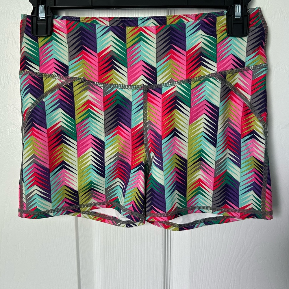 Fabletics Patterned Bike Shorts Size XS